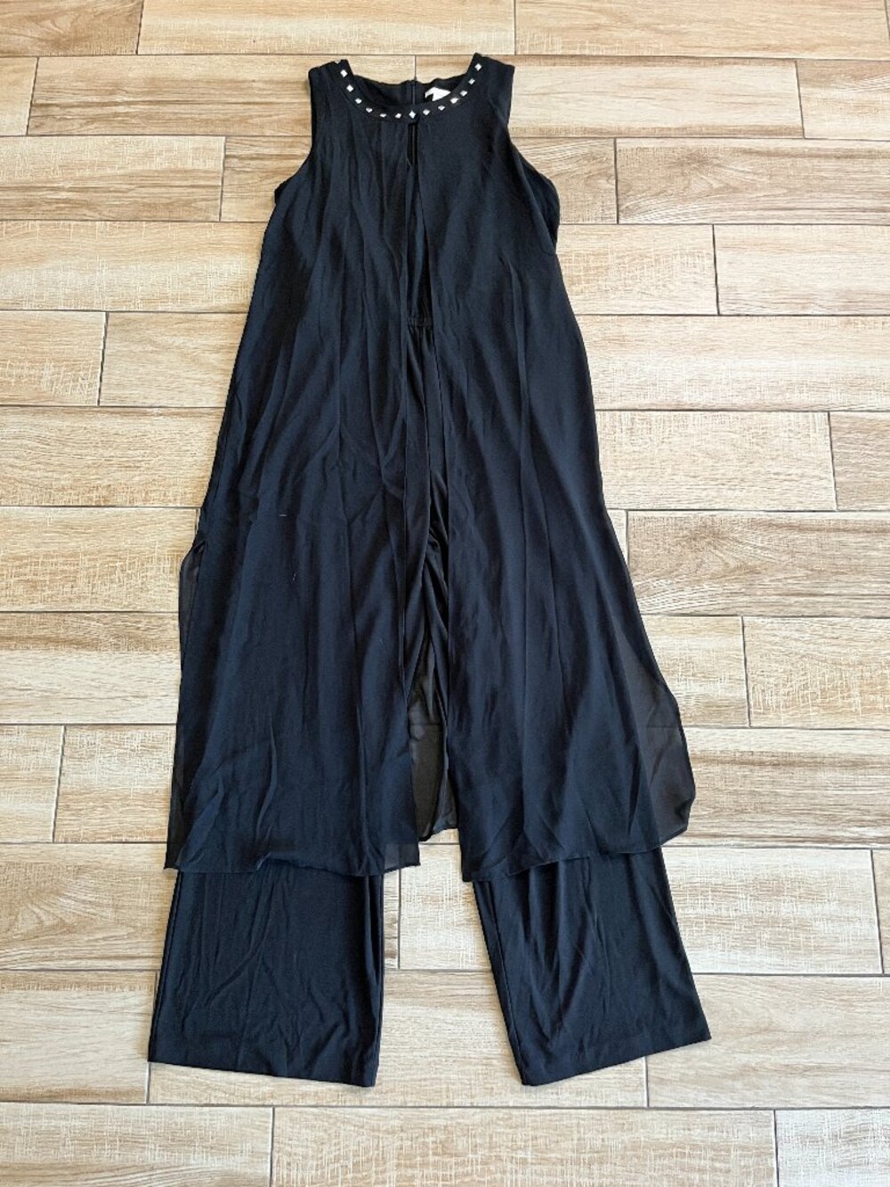 Womens Cato Black Caped Jumpsuit - S